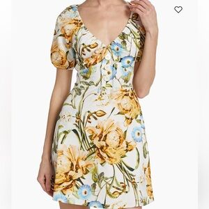 Favorite Daughter The Beloved Floral Minidress Botanical Tangle, z 6